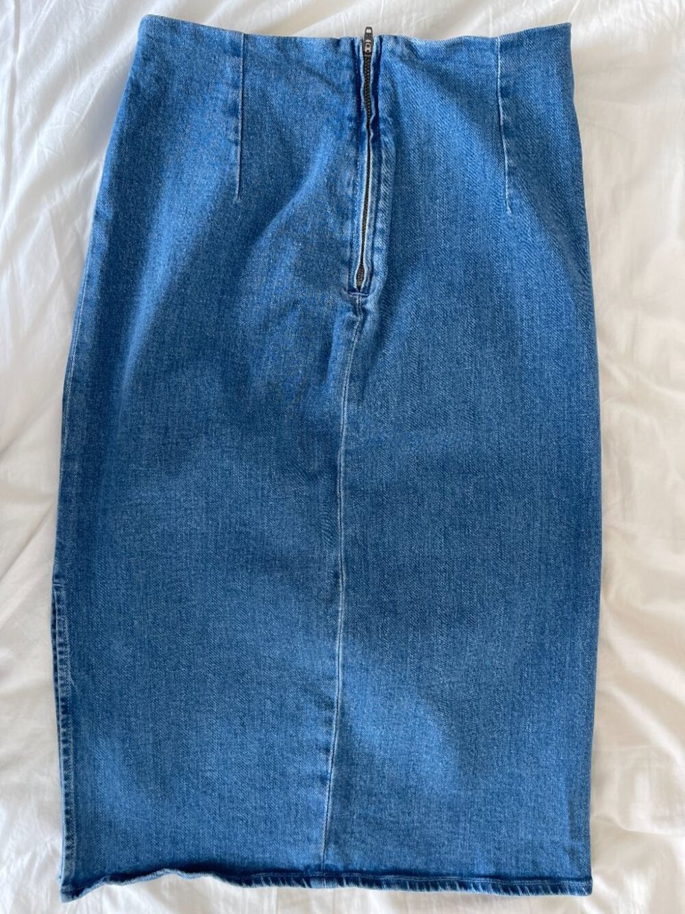 Jcrew Jean Denim Pencil Skirt in Size 27 - Picture 2 of 8